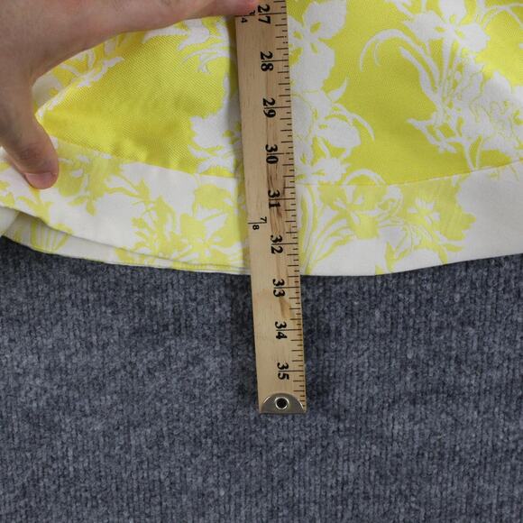 Alexis Dress Medium Alexis Solana Citrus Floral Mini Yellow Jacquard Halter Sexy - Picture 14 of 15